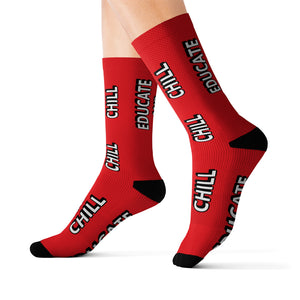 Educate & Chill Sublimation Socks